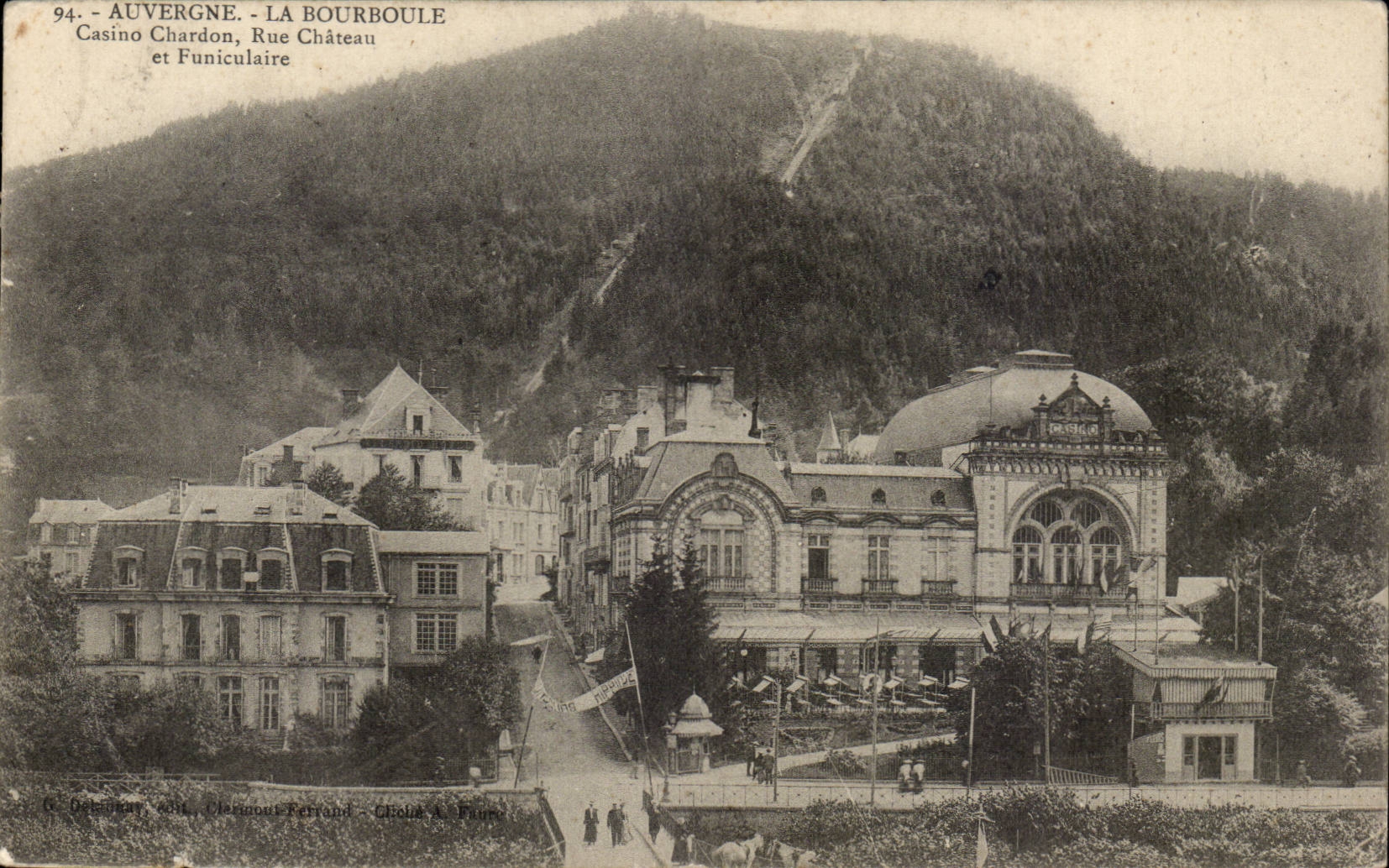 Bourboule CPA Casino Thistle Street castle and funicular