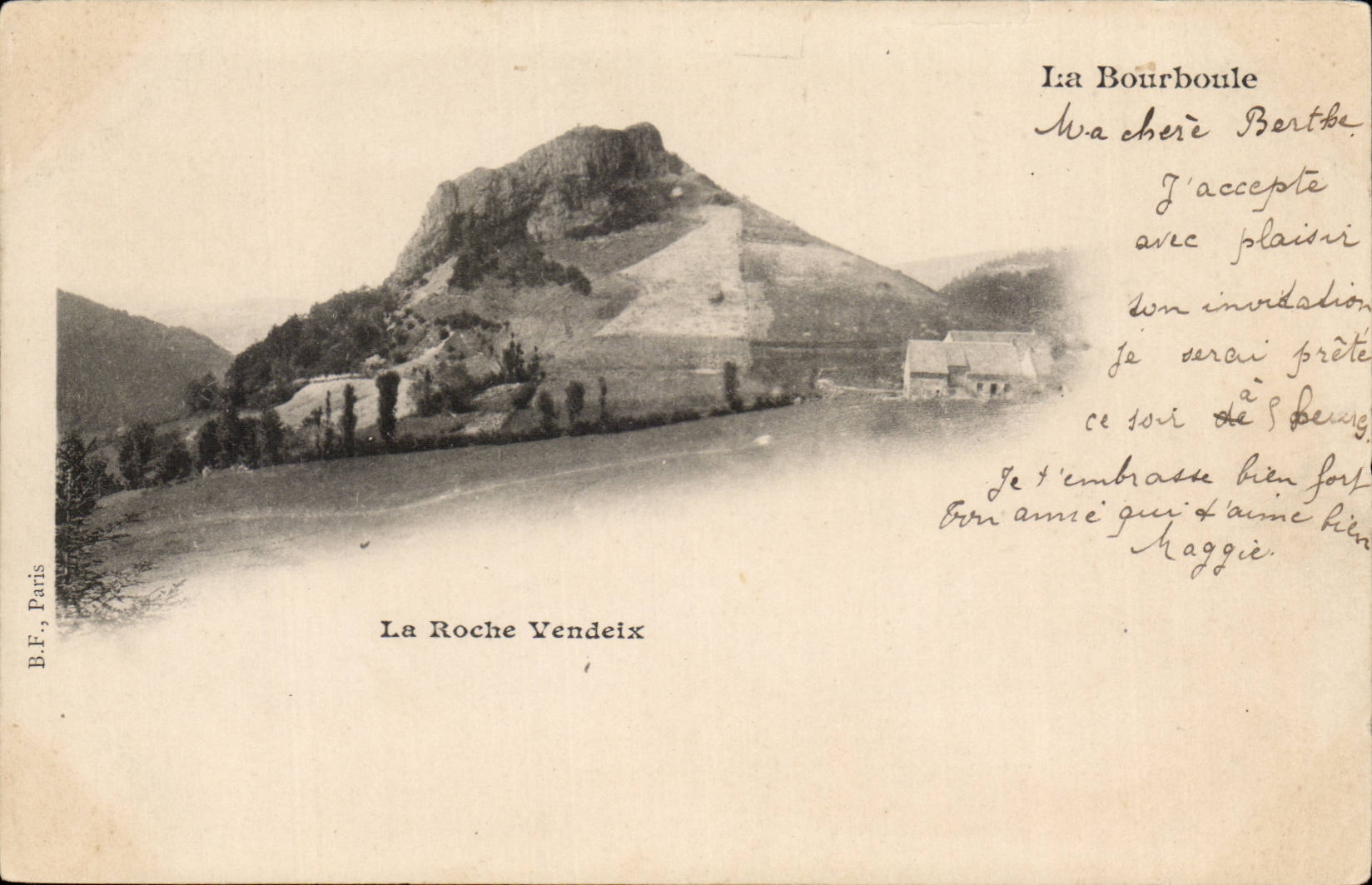 Bourboule CPA the VErdeix rock