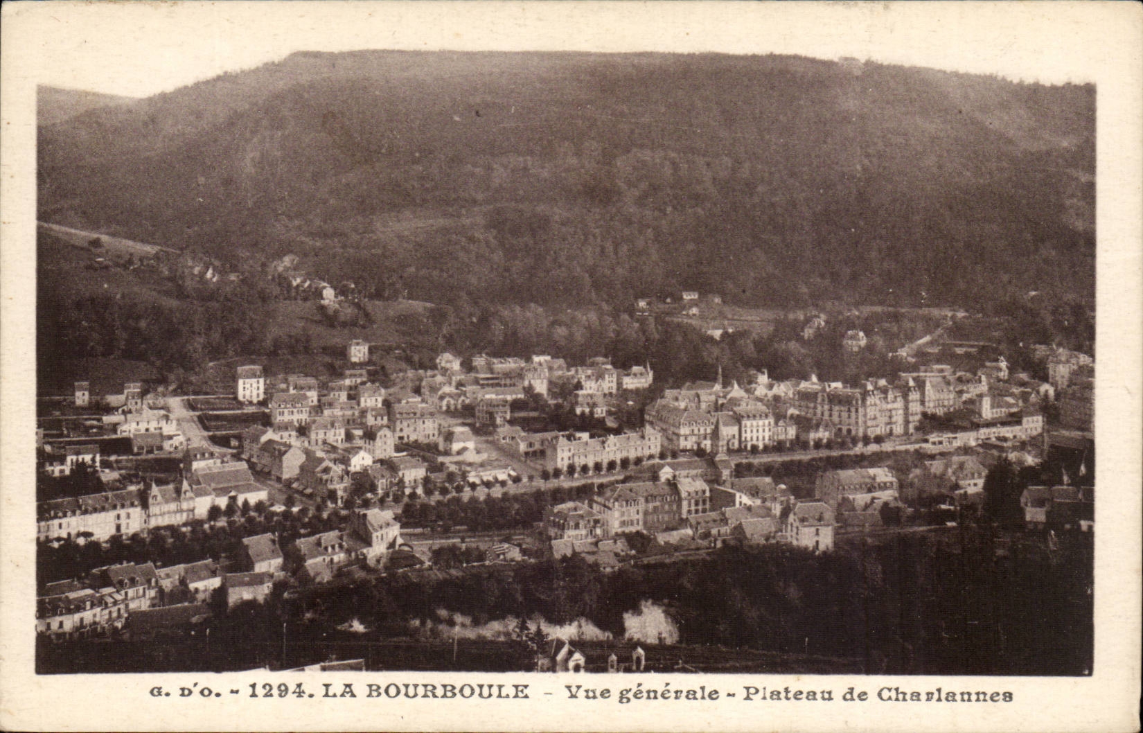 Bourboule CPA View Plate of Charlannes