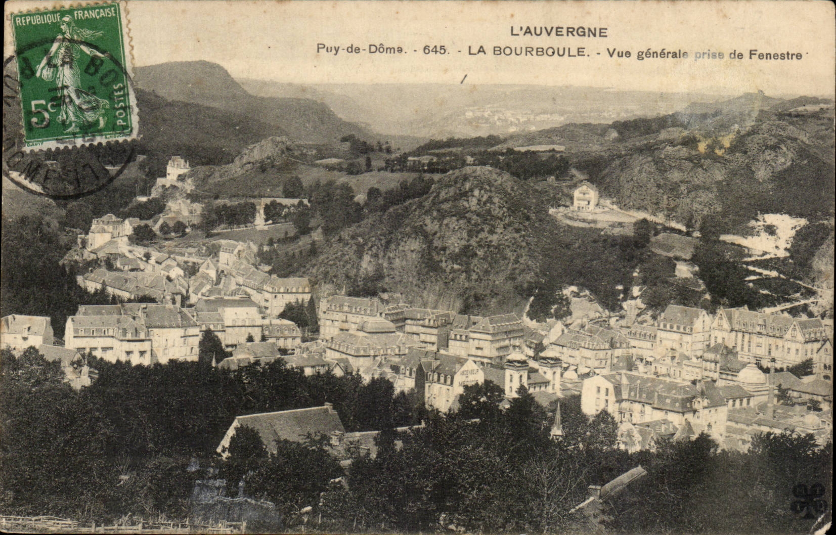 Bourboule CPA View taken of Fenestrates