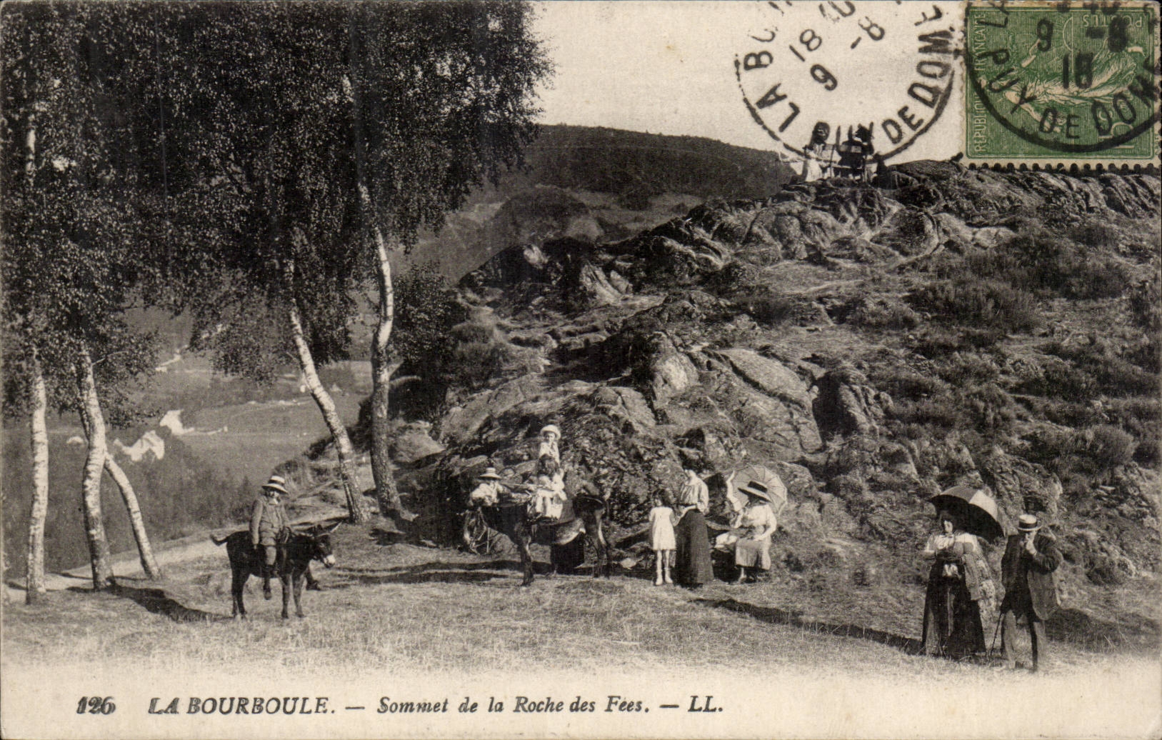 Bourboule - Summit of the Rock of the Fairies - CPA
