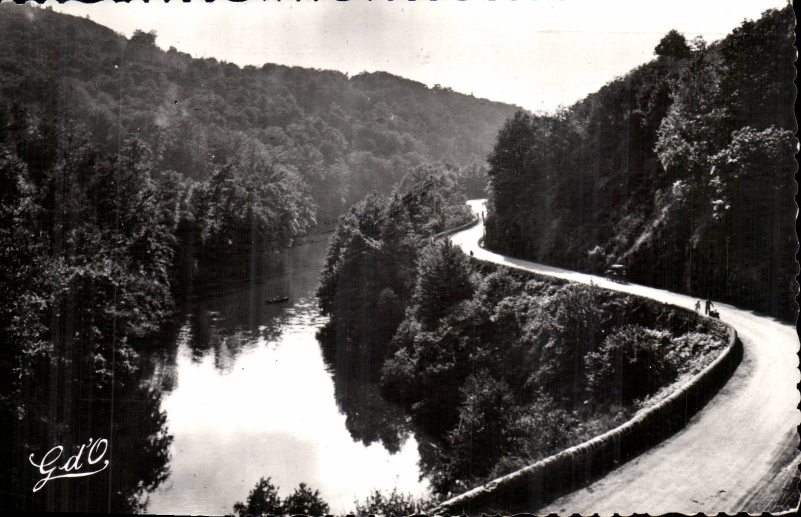 Bourboule - Br CP 199 Route and Barrage of St Save on the Dordogne downstream from Bourboule - CPA