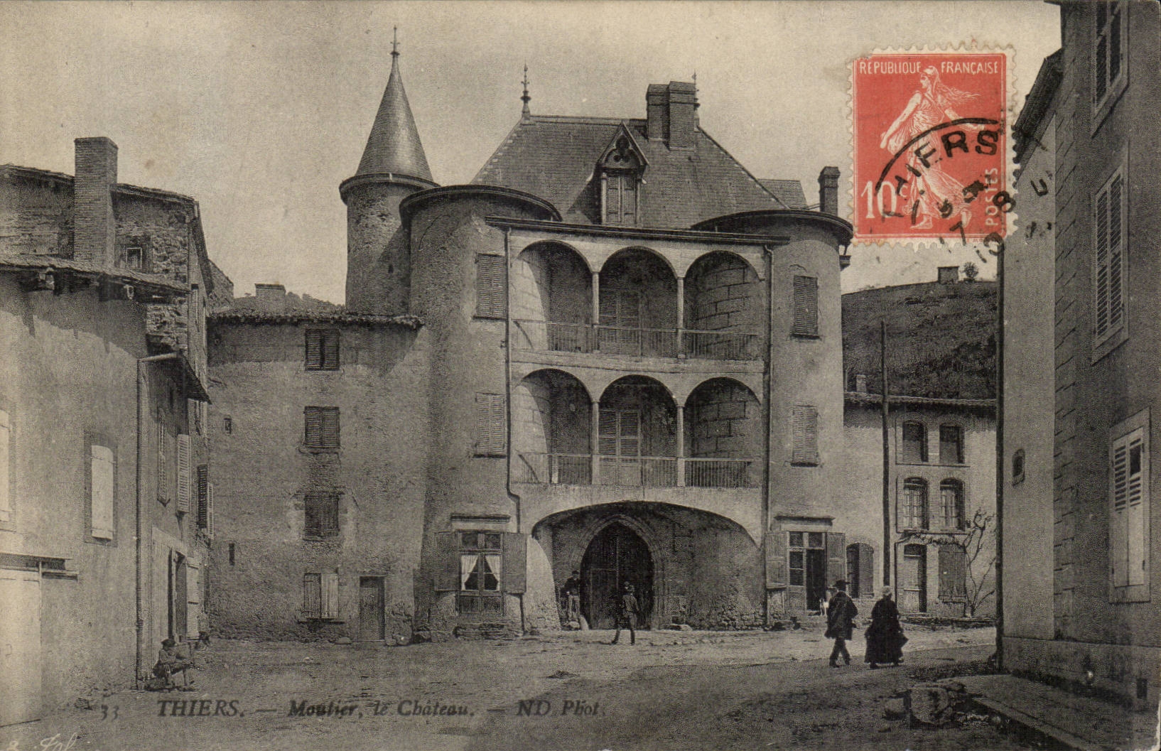 Thiers - the Castle - CPA