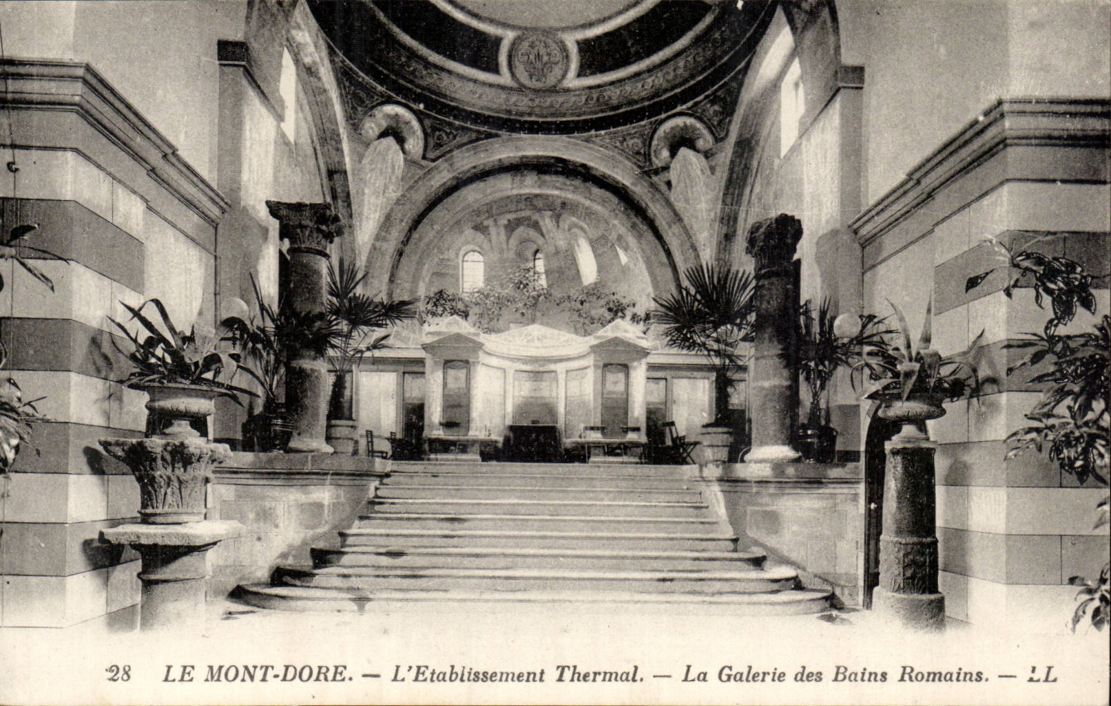 The Mount Gilds - Hydropathic establishment - the Gallery of the Roman Baths - CPA