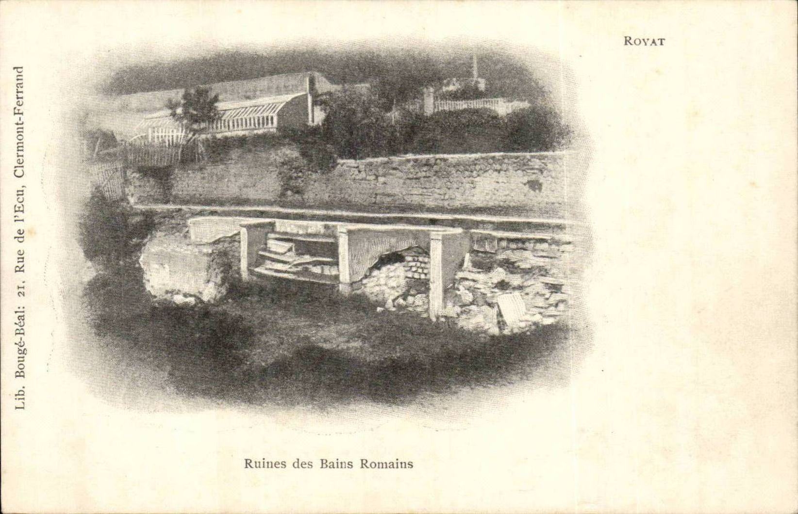 Royat - romische Ruinen der Bader - CPA