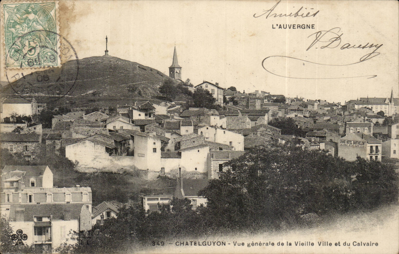 Chatelguyon - Ansicht der alten Stadt und des Martyriums - CPA