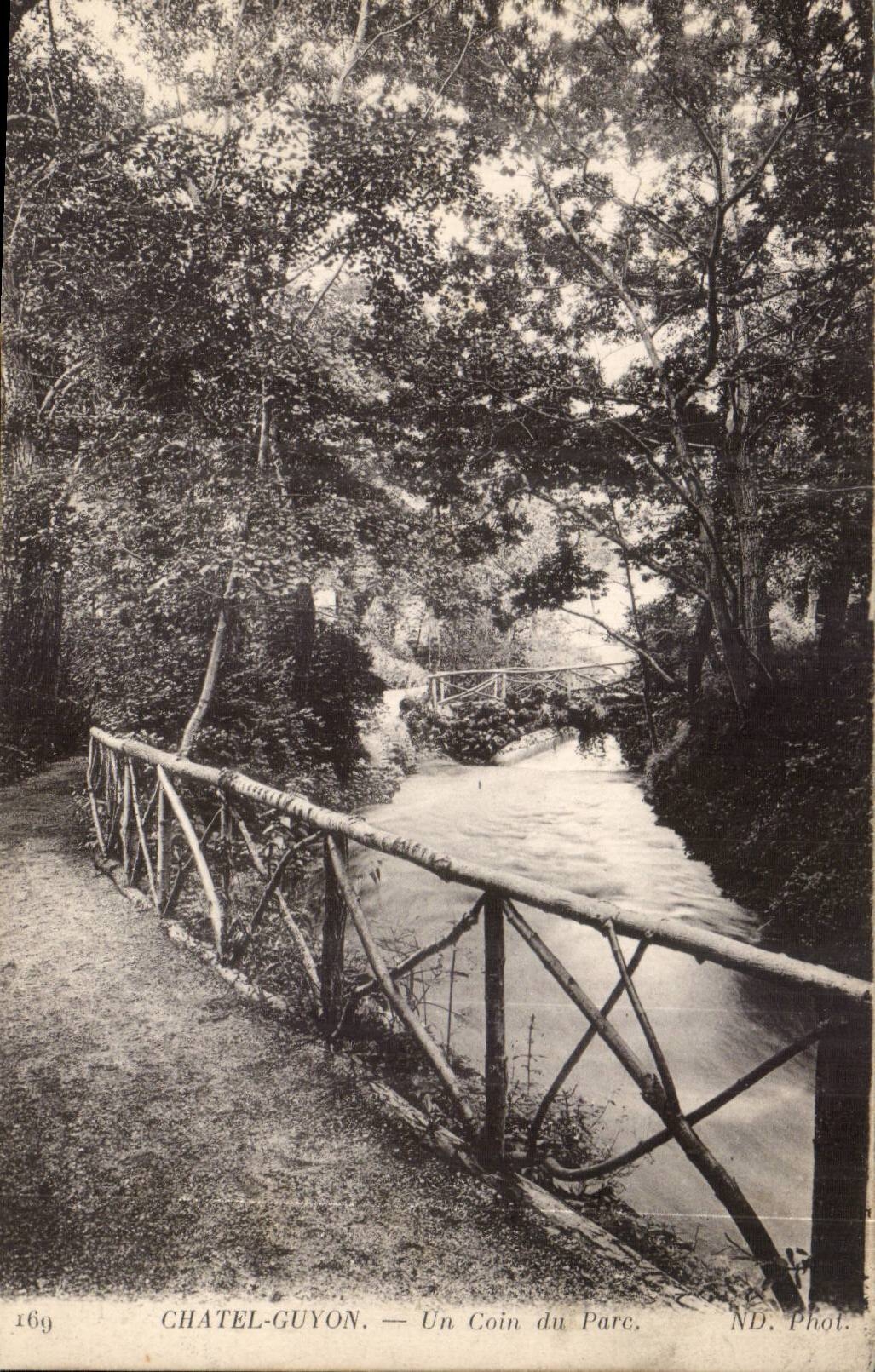 Chatelguyon - Chatel - Guyon - eine Ecke des Parks CPA