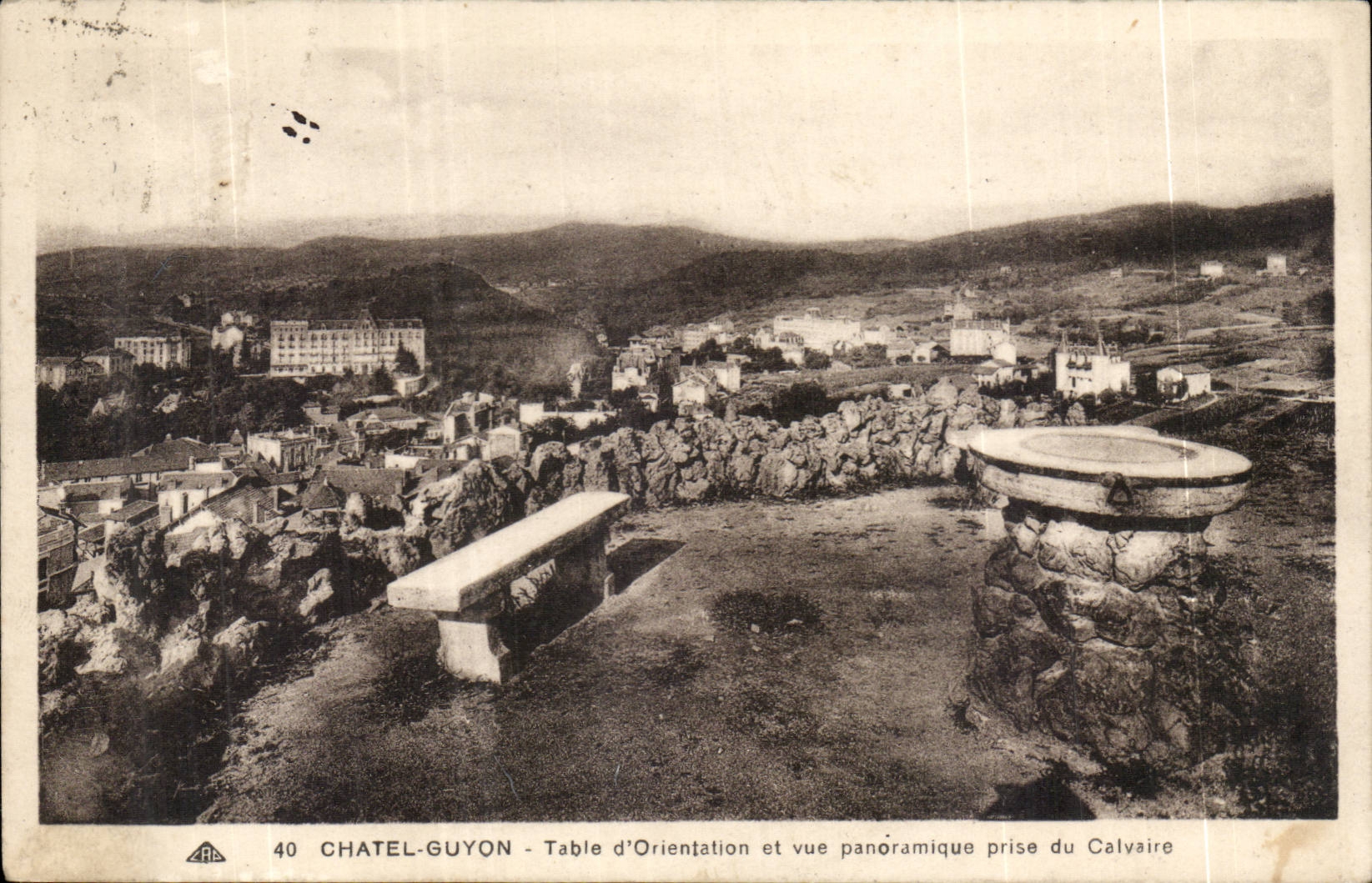 Chatelguyon - Chatel Guyon - Tabelle der Lagebestimmung und des Panoramic View Martyrium genommen - CPA