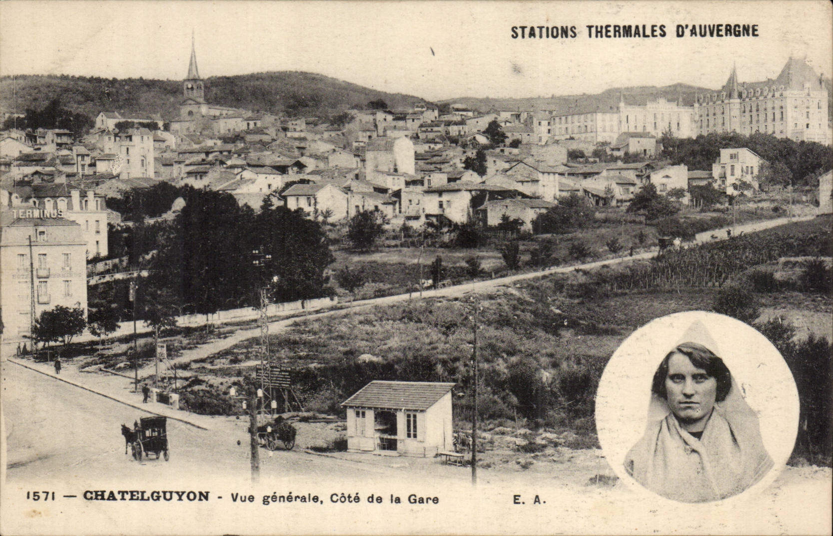 Chatelguyon CPA Ansicht-Mass der Station