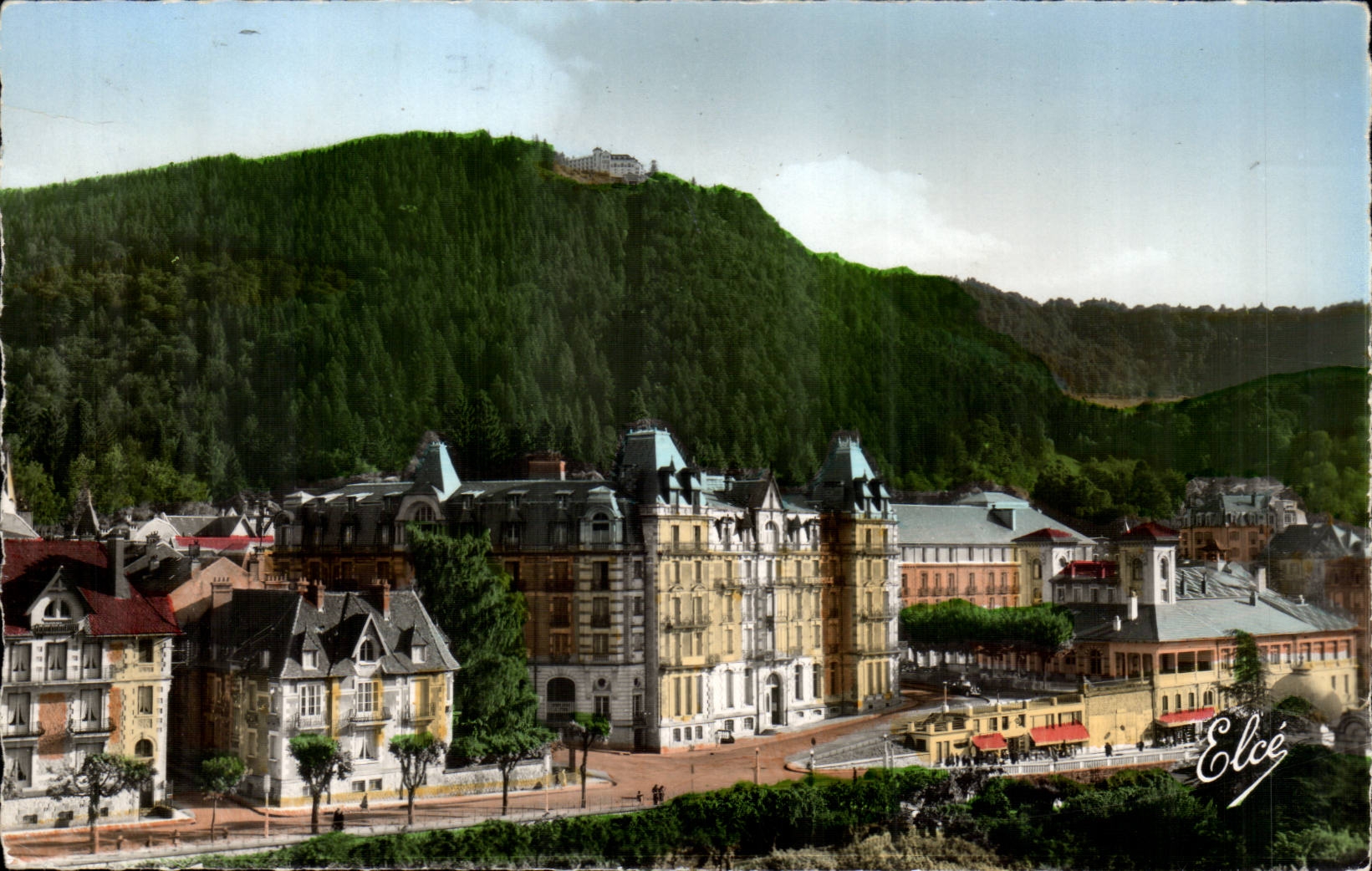 Bourboule CPA Hotel Metropolis and the funicular of Charlannes