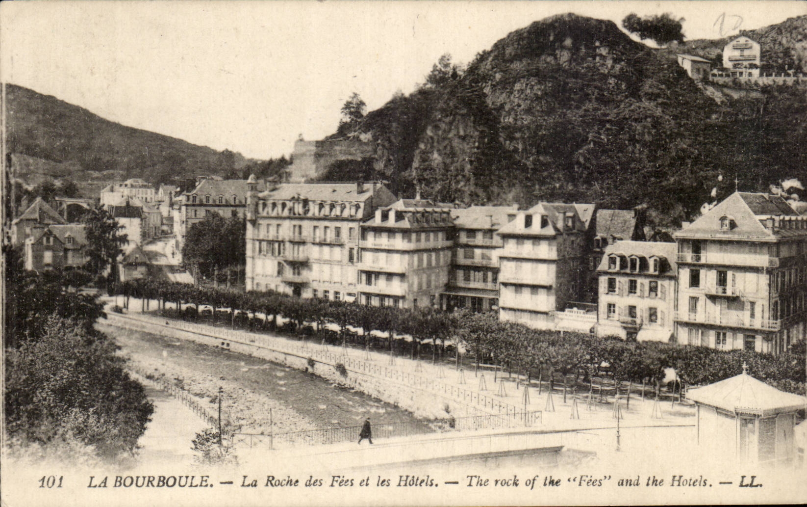 Bourboule - the Rock of the Fairies and Hotels - CPA