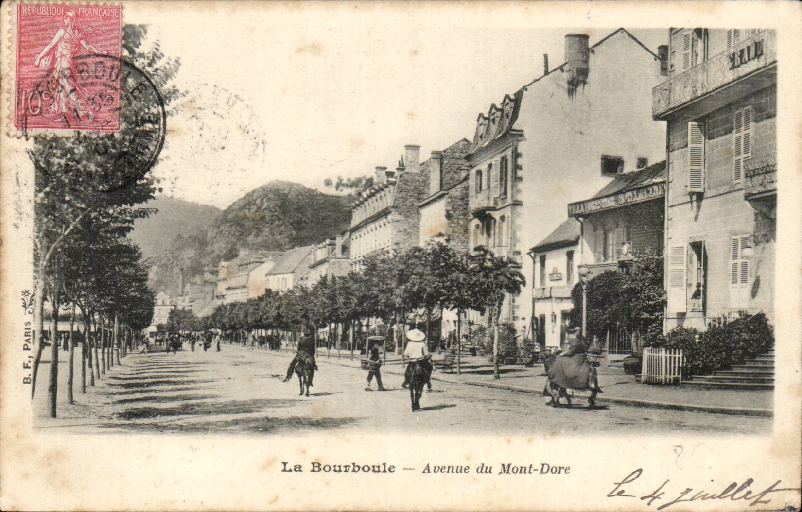 Bourboule - Avenue of Mount Gilds - CPA