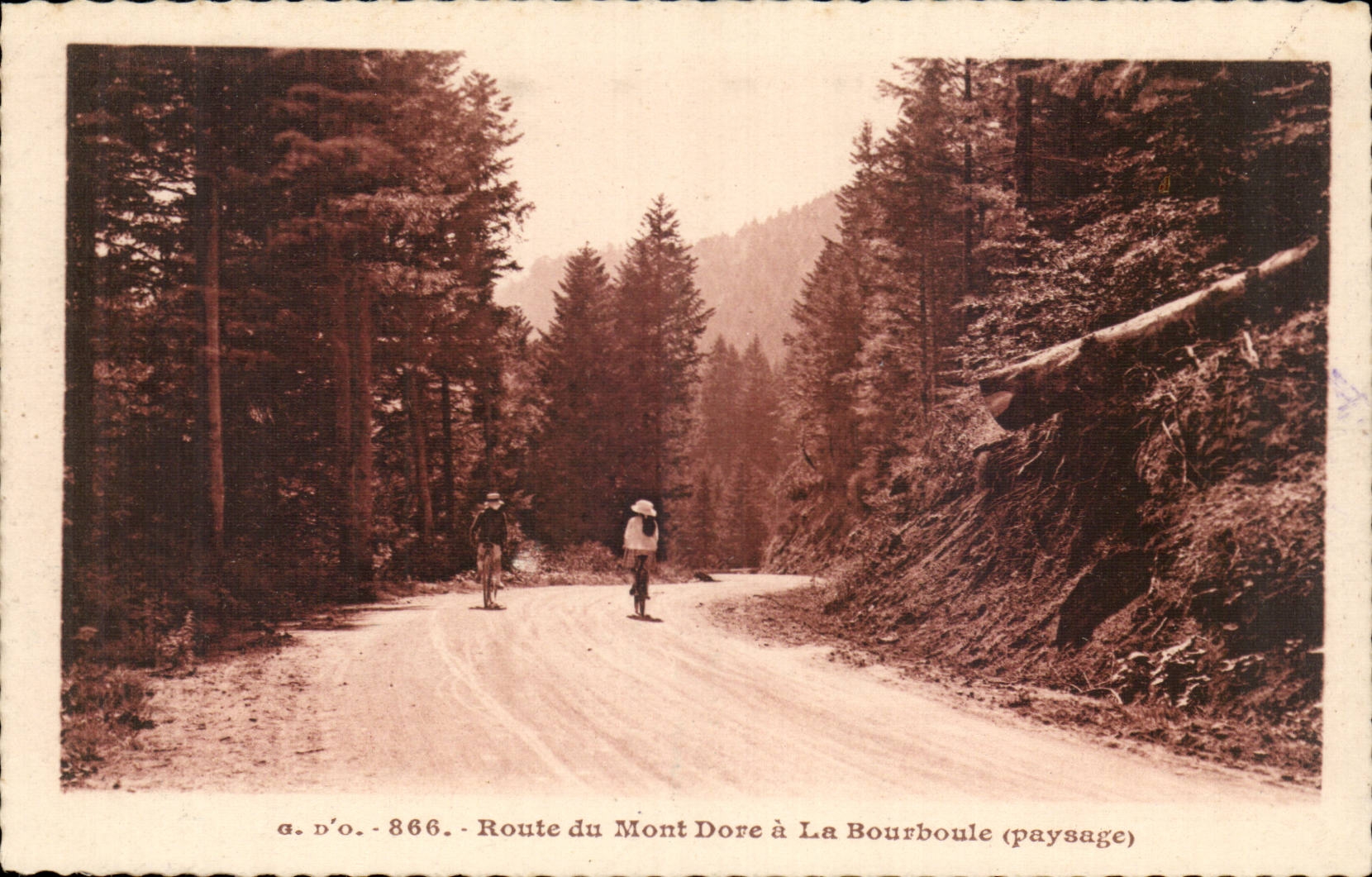 Bourboule - Road of Mount Gilds - CPA