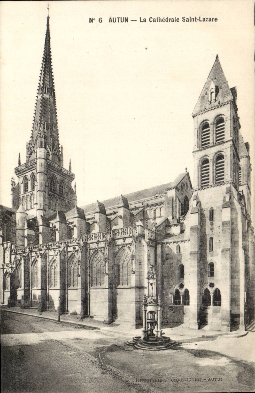 Autun CPA the cathedral Saint Lazare