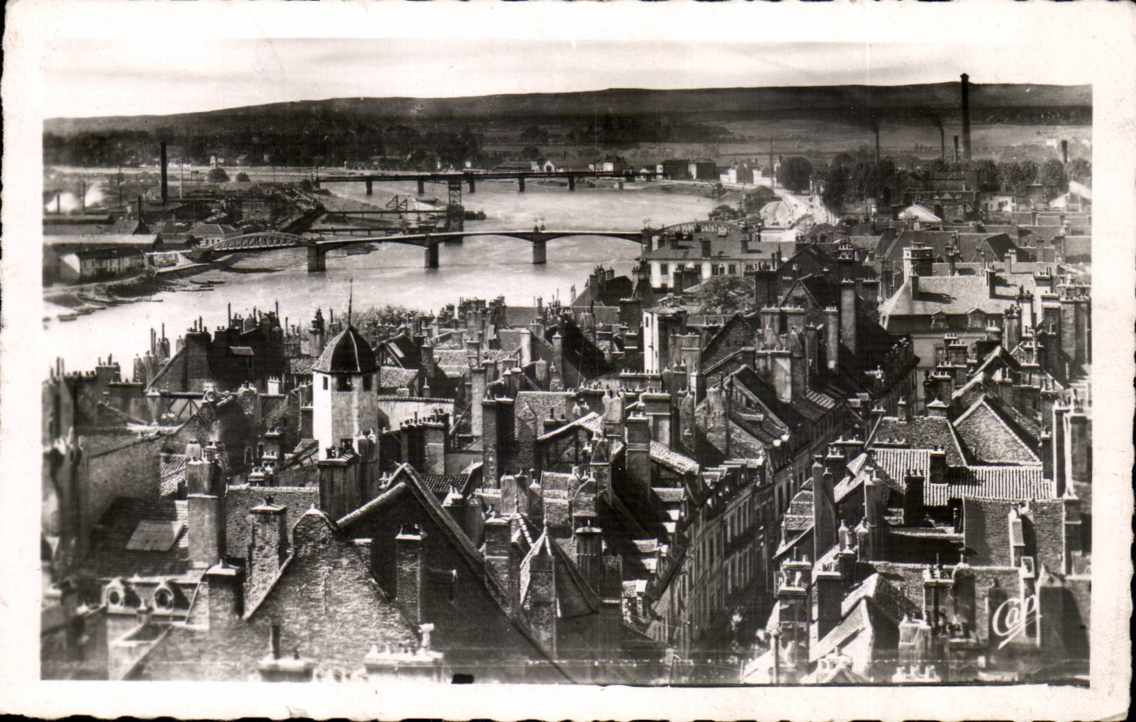 Chalon sur Saone CPA Vue generale