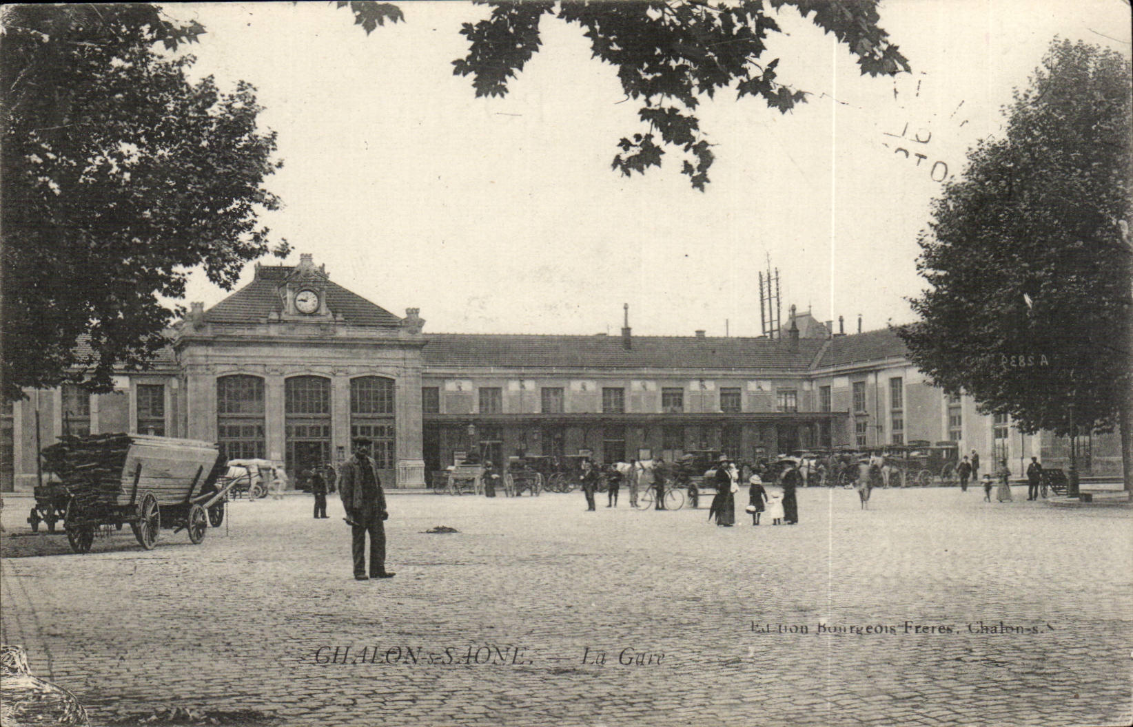 CPA Chalon sur Saone La gare