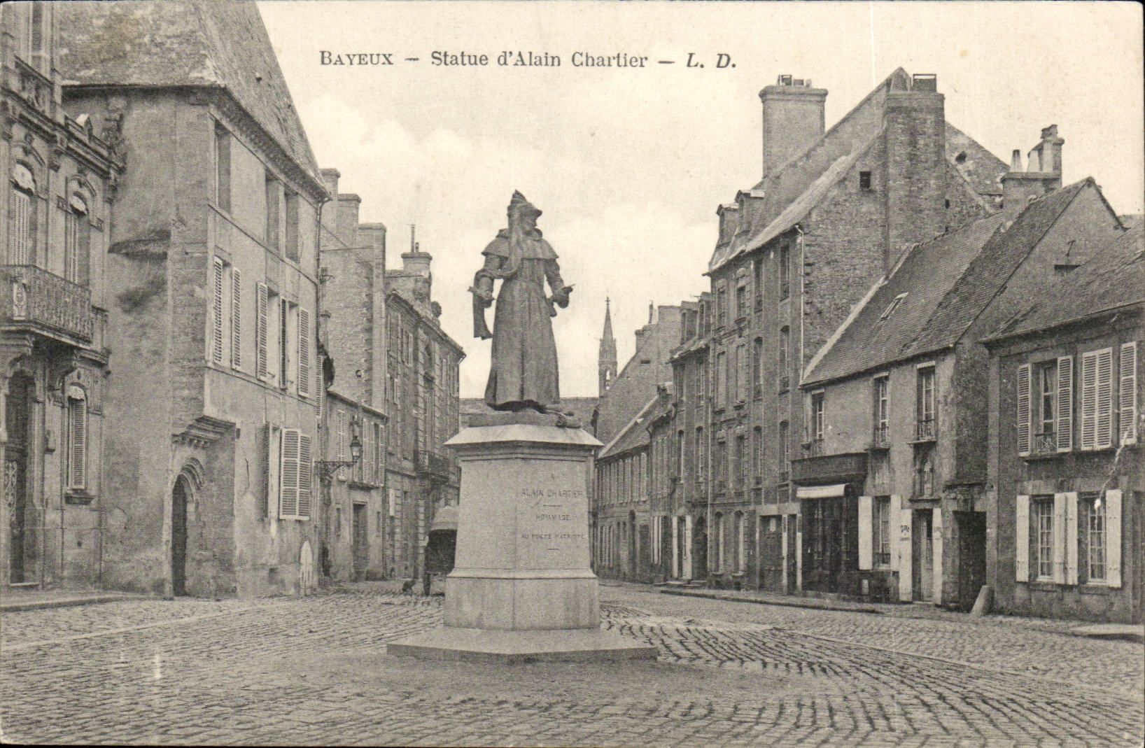 Statue Bayeux-CPA von Alain Chartier