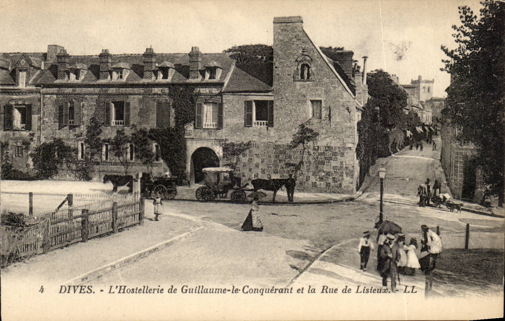 Divine CPA the fashionable country inn of William the Conqueror and the street of Lisieux