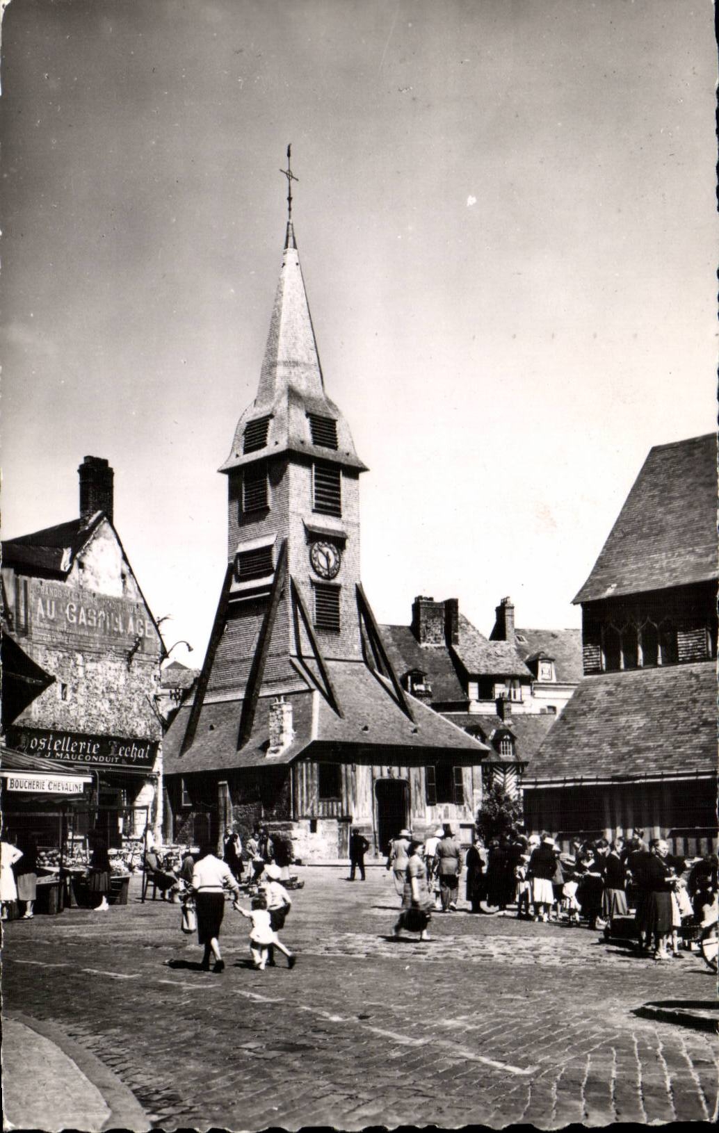 Honfleur CPA Le clocher Ste Catherine