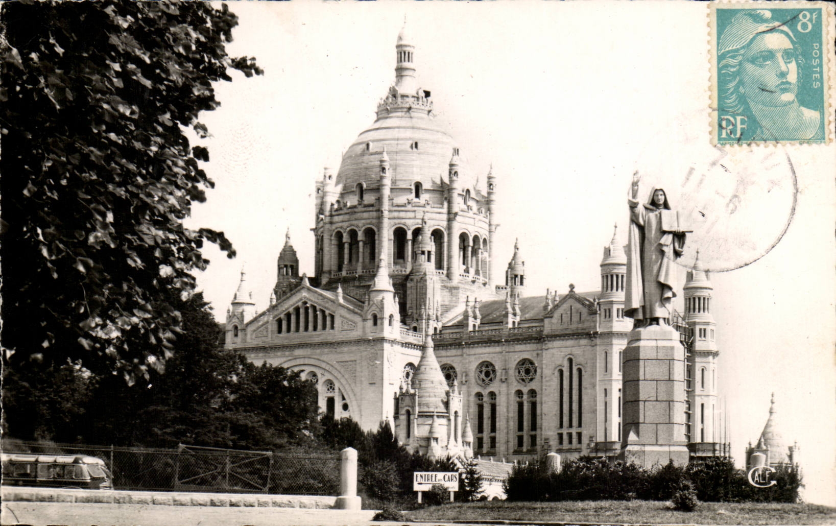 Lisieux CPA Basilika und Statue