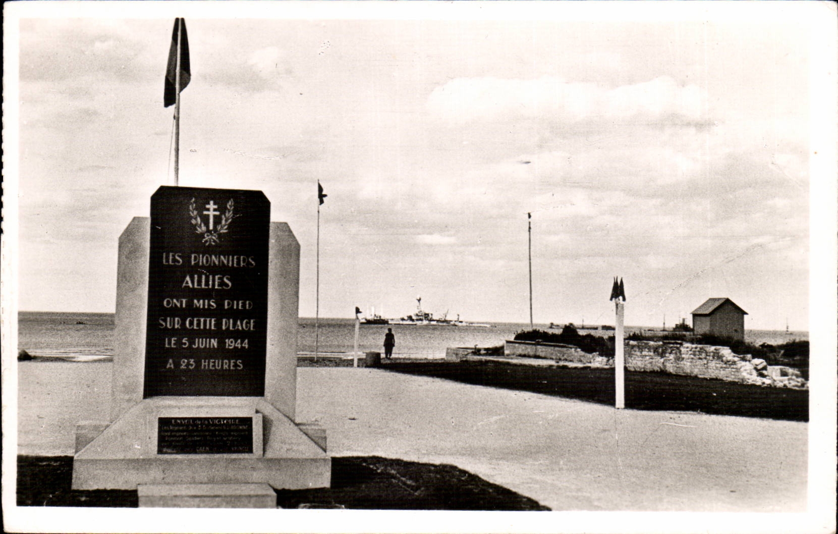 MODERN CARD circuit of the beaches of unloading Hermanville Beach