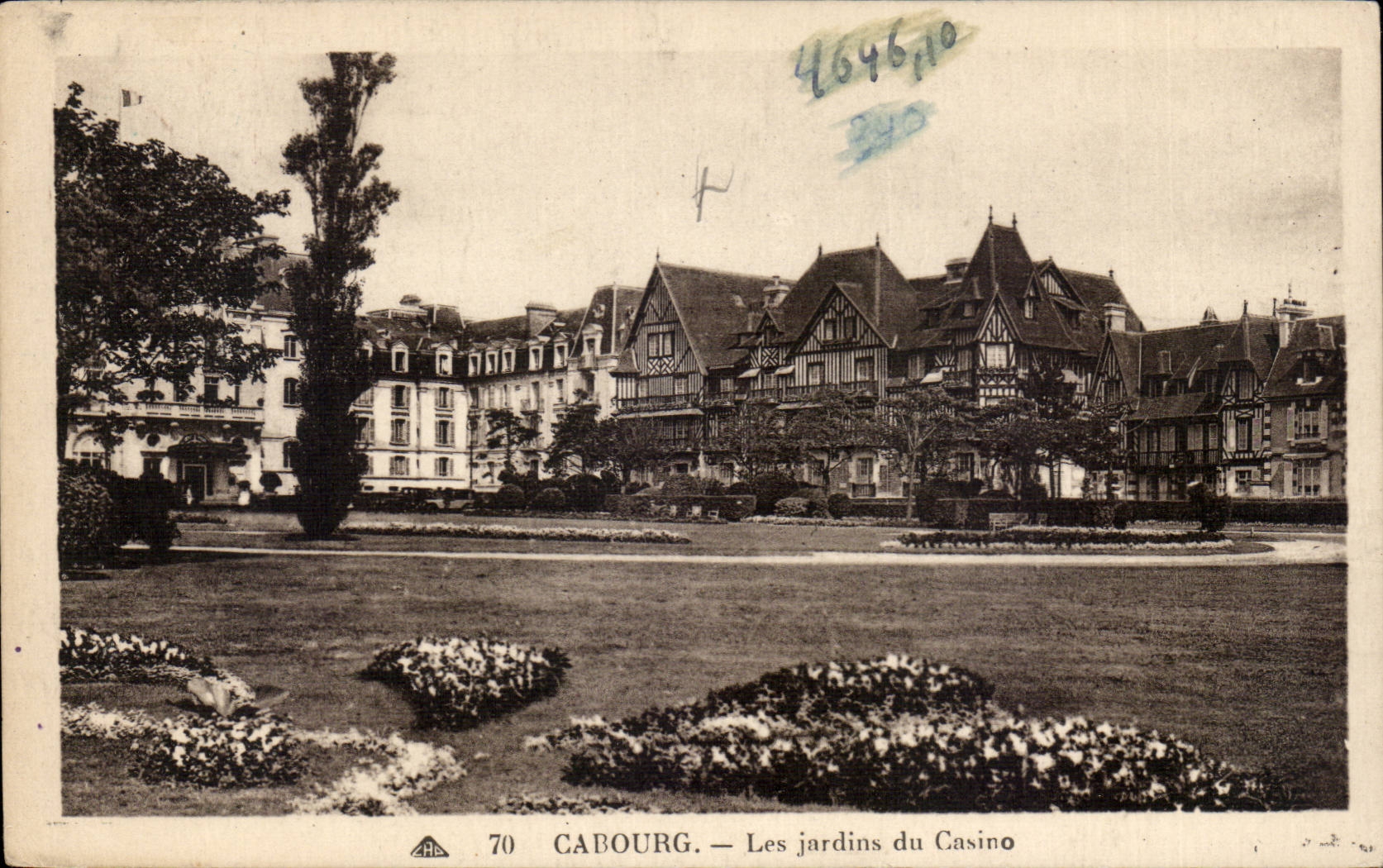 CPA Cabourg Garten des Kasinos