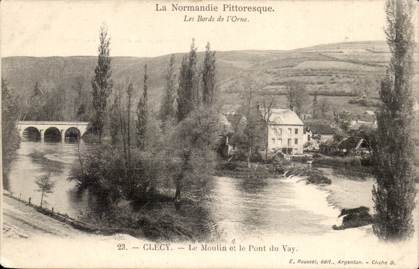 Clecy - the Mill and the Bridge of Vay - CPA