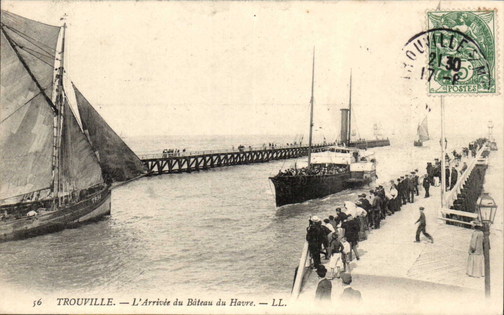 Trouville - Arrival of the Boat of H CPA