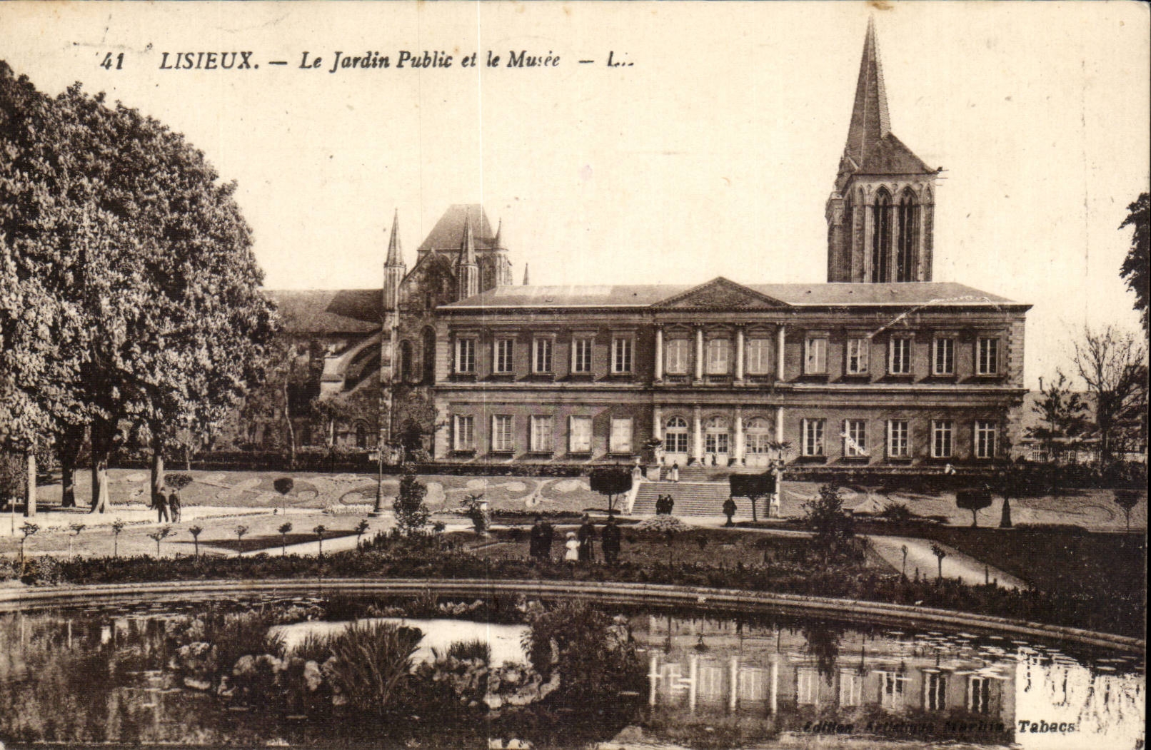 Lisieux - der allgemeine Garten und das Museum CPA