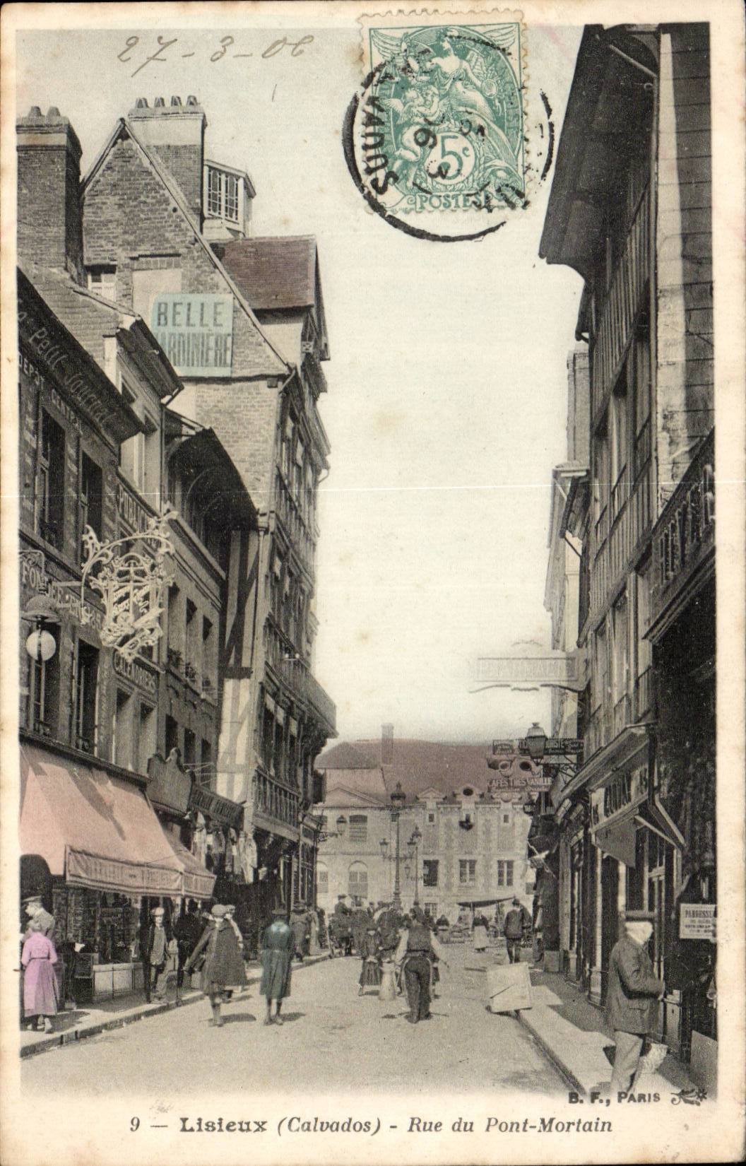 Lisieux - Strasse der Brucke Mortain CPA