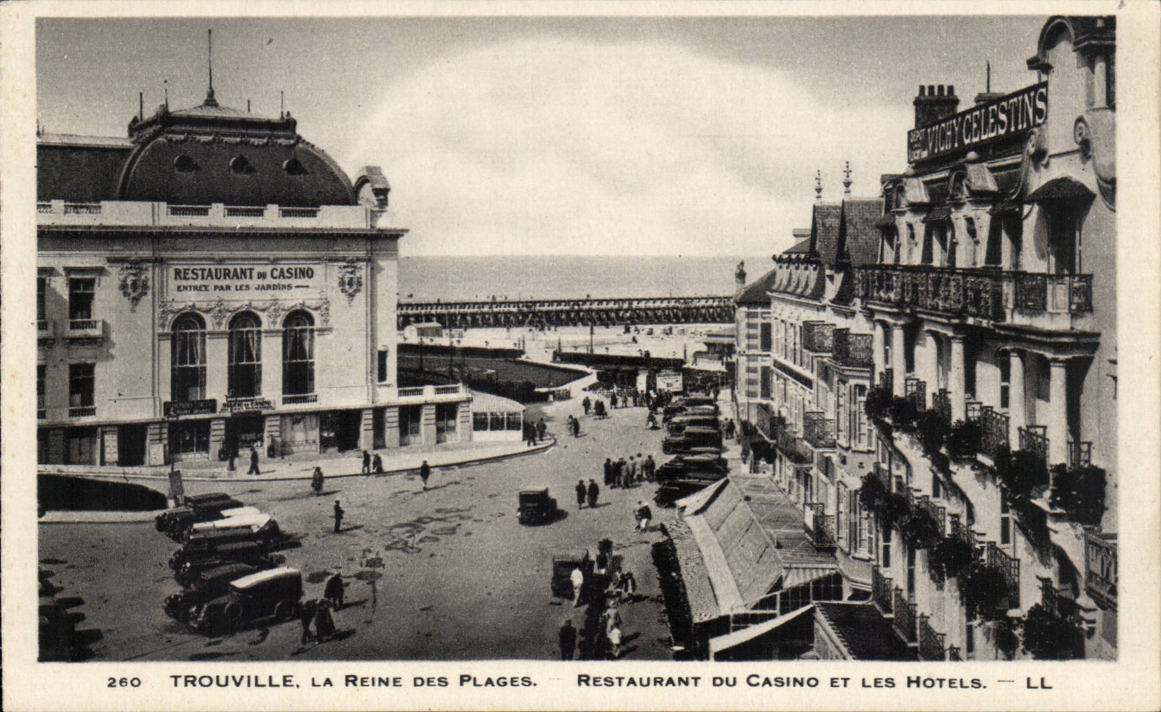 Trouville - the Queen of the Beaches - Restaurant of the Casino and Hotels CPA