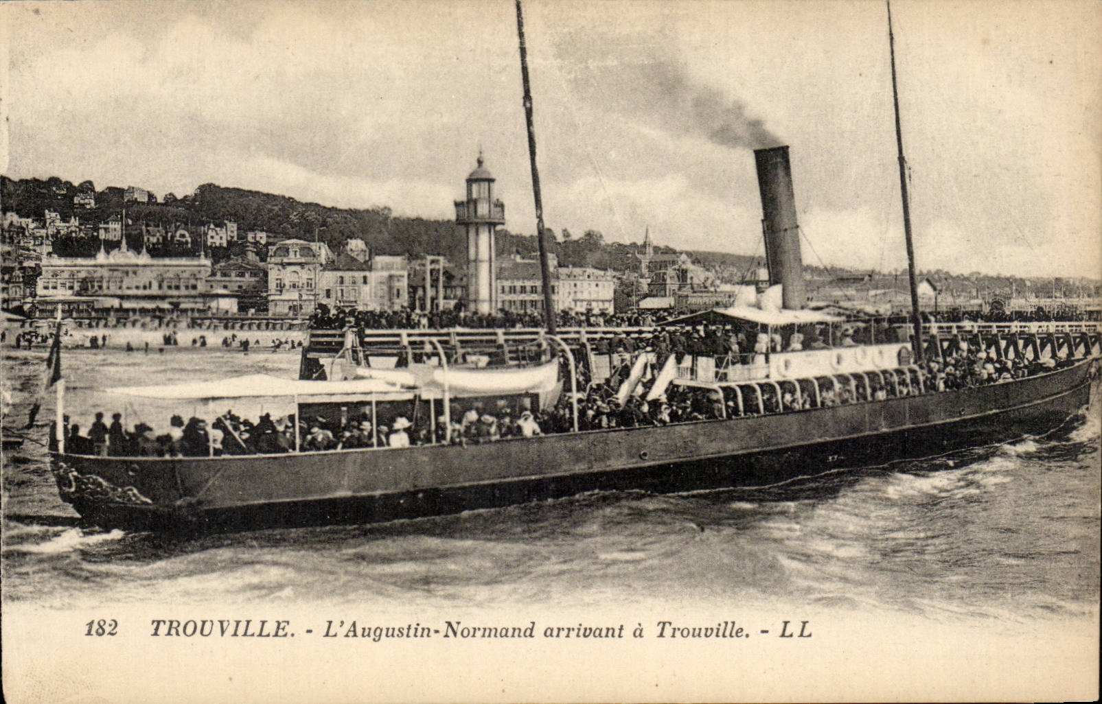Trouville - the Augustin Normand newcomer has Trouville - steamer - steamer CPA