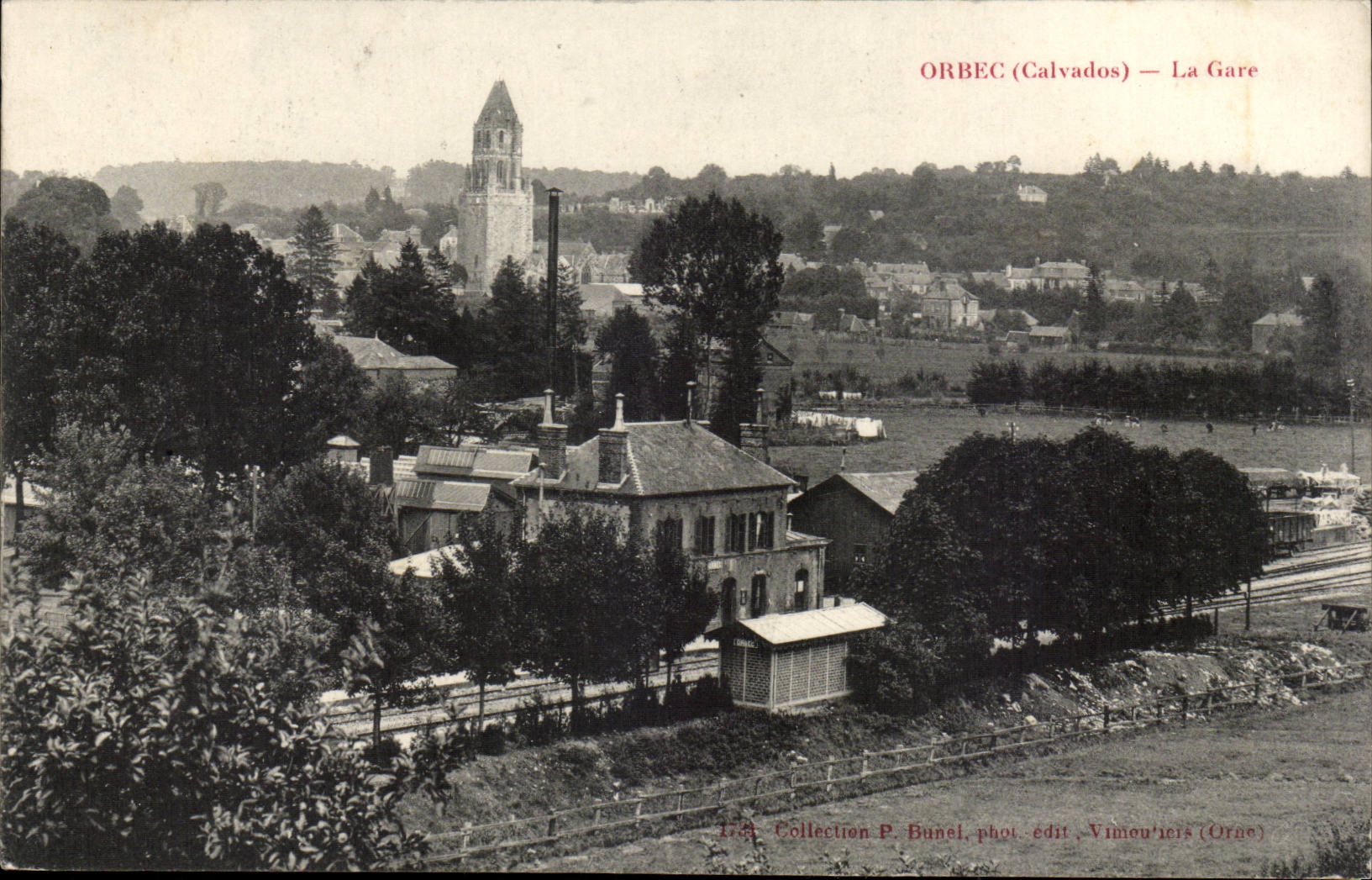Orbec - Train station - Train - trein - CPA