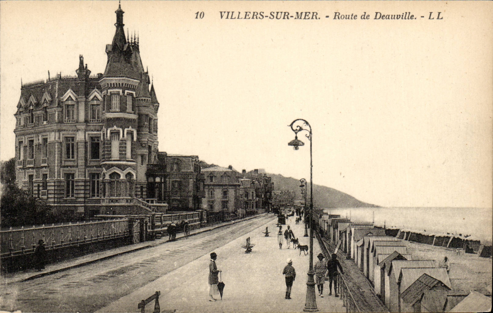 Villers auf Meer - Strasse von Deauville - CPA