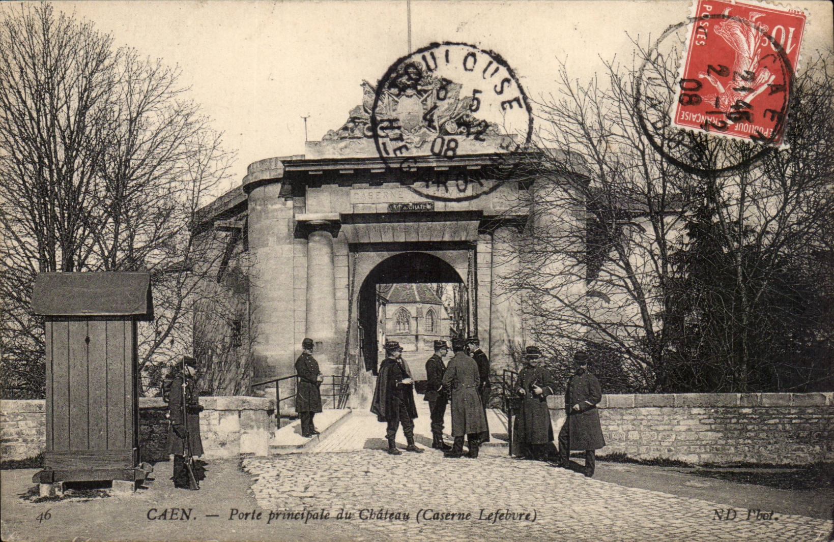 Caen - Gatter pricipale des Schlosses - CPA