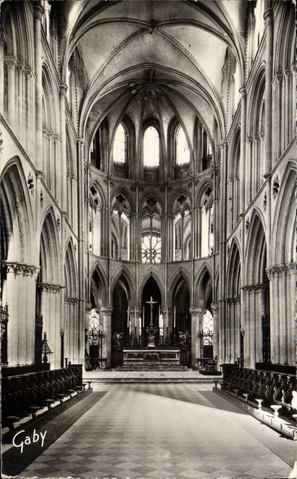 Caen - die Abtei mit den Mannern - CPA