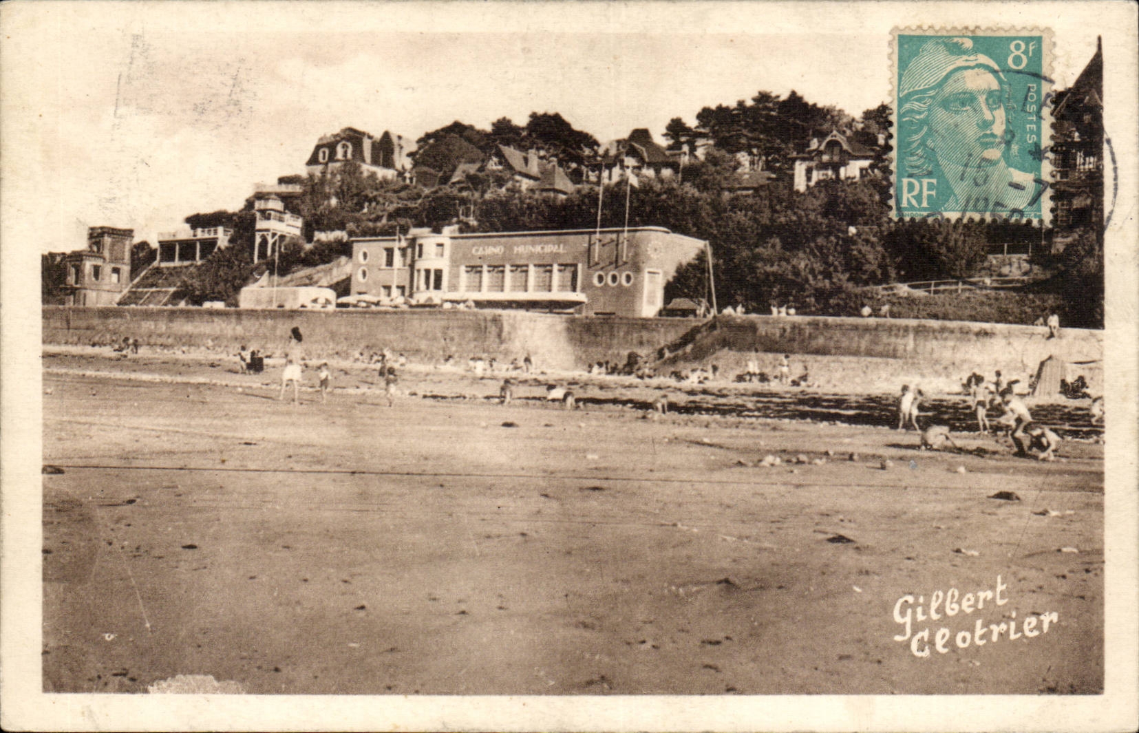 Vilerville sur Mer cPA La plage et la digue