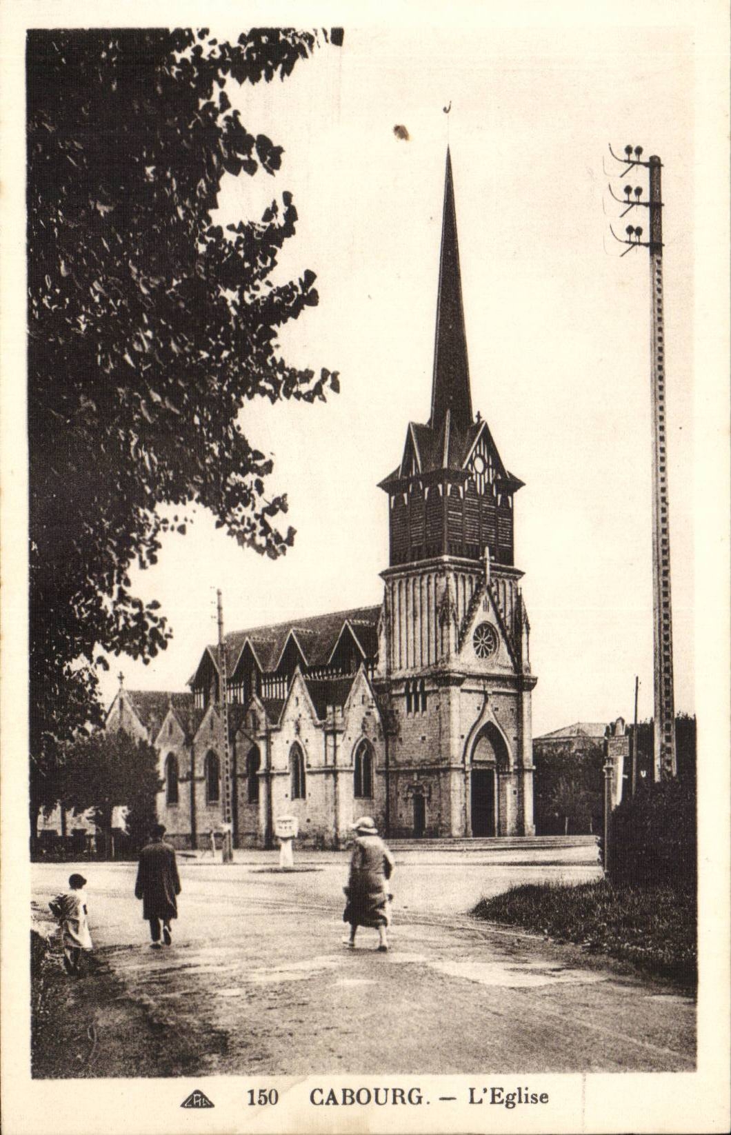 CAbourg CPA die Kirche