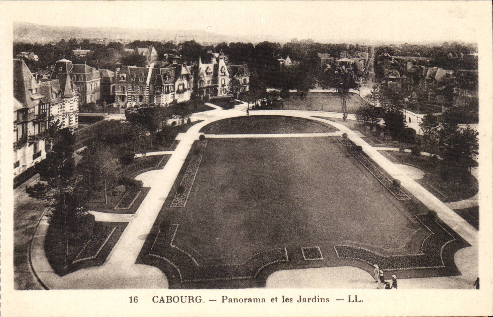 CAbourg CPA Panorama and gardens