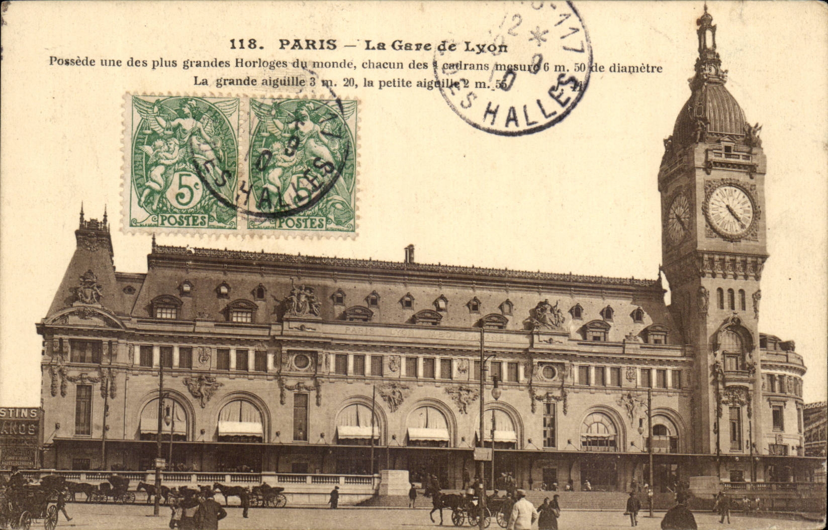 Paris CPA La gare de Lyon
