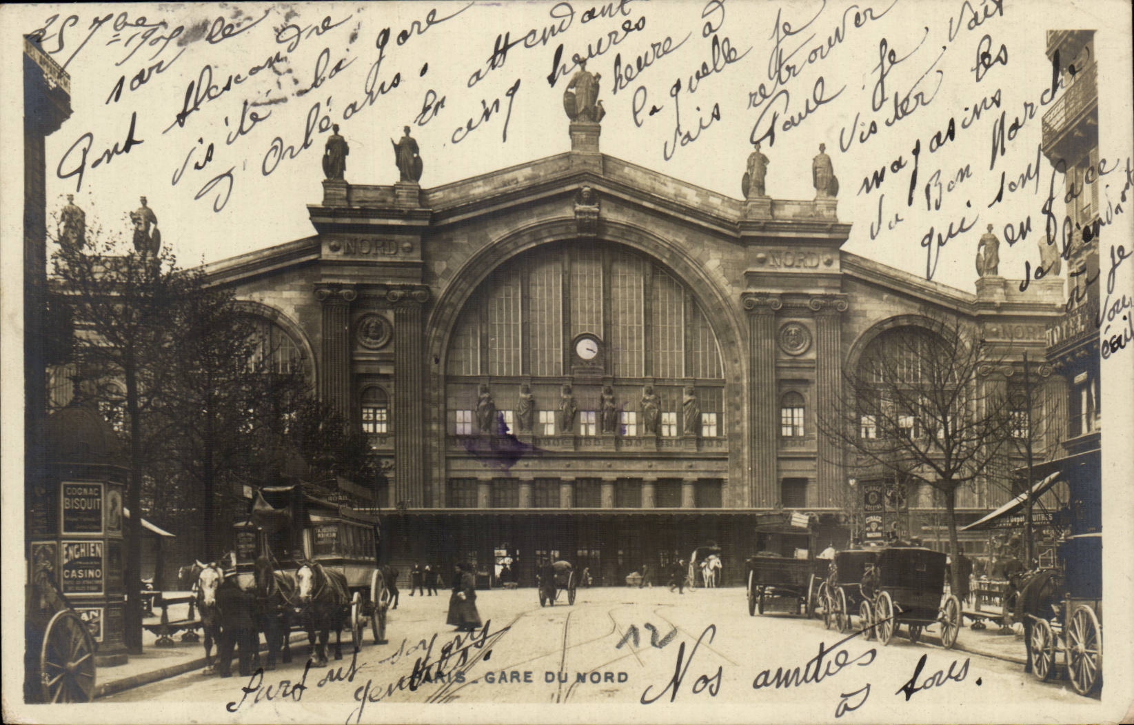 Paris CPA Train station of North