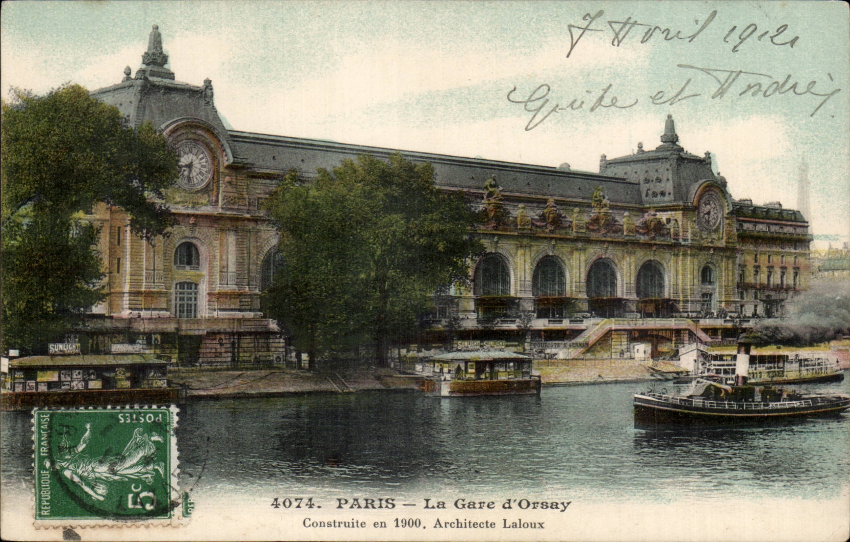 Paris CPA Train station of orsay