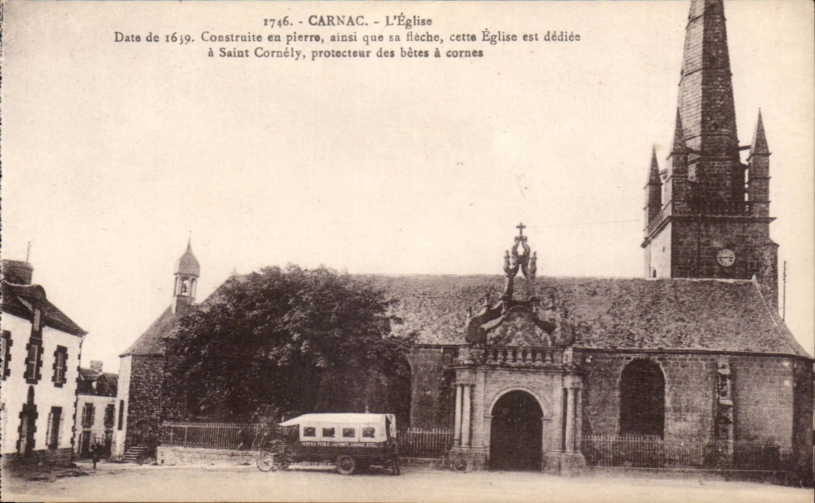 Carnac - L'Eglise Date de 1639 - CPA 