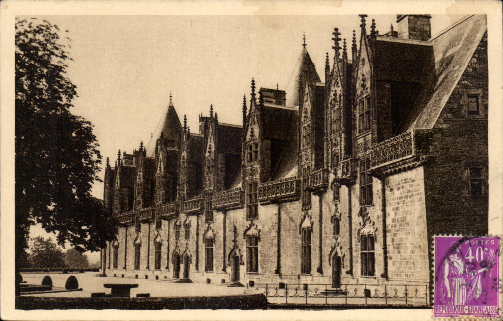 Josselin - Innenfront des Schlosses 1490 1505 - CPA