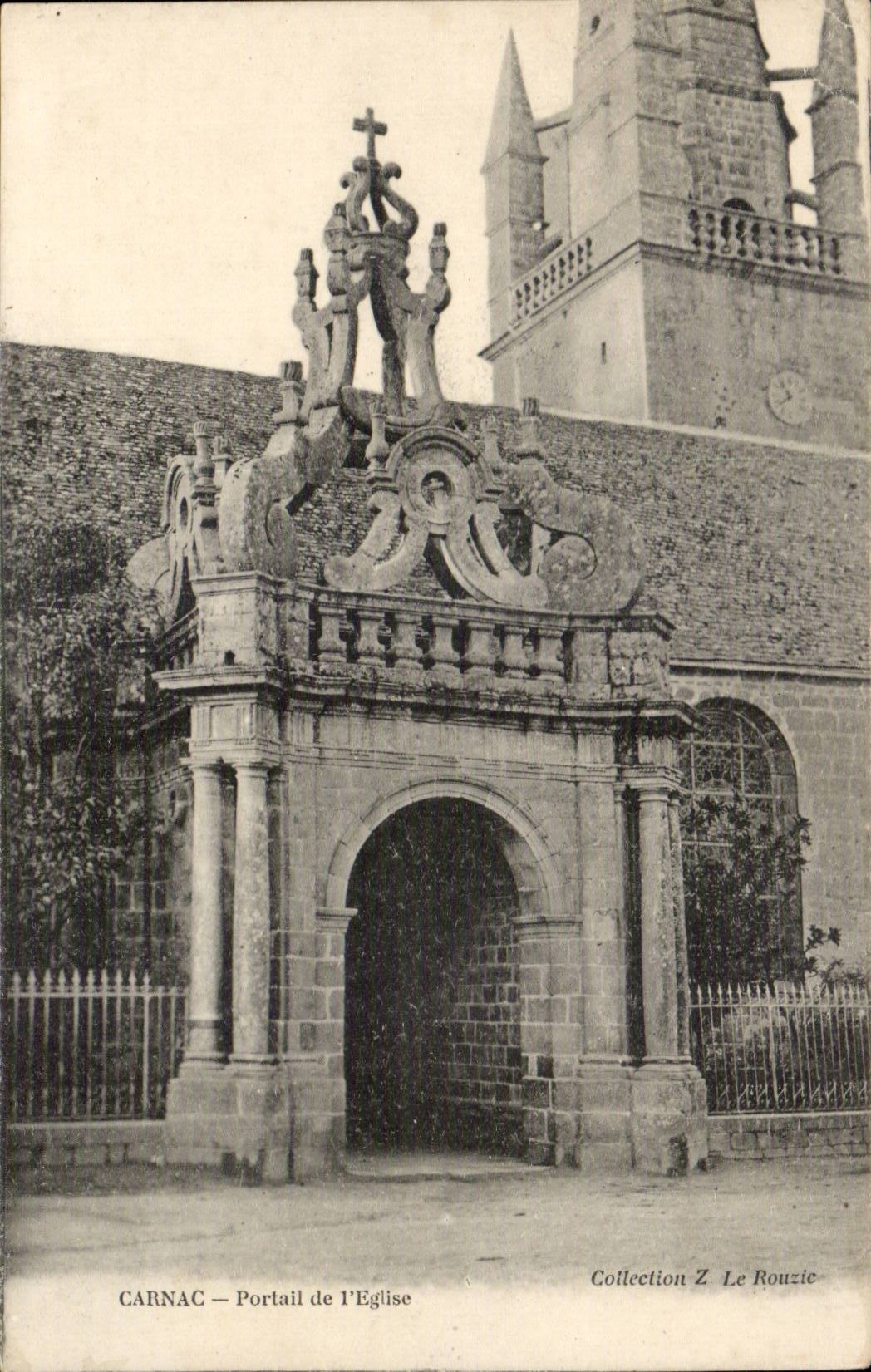 Carnac CPA Portail de l'eglise