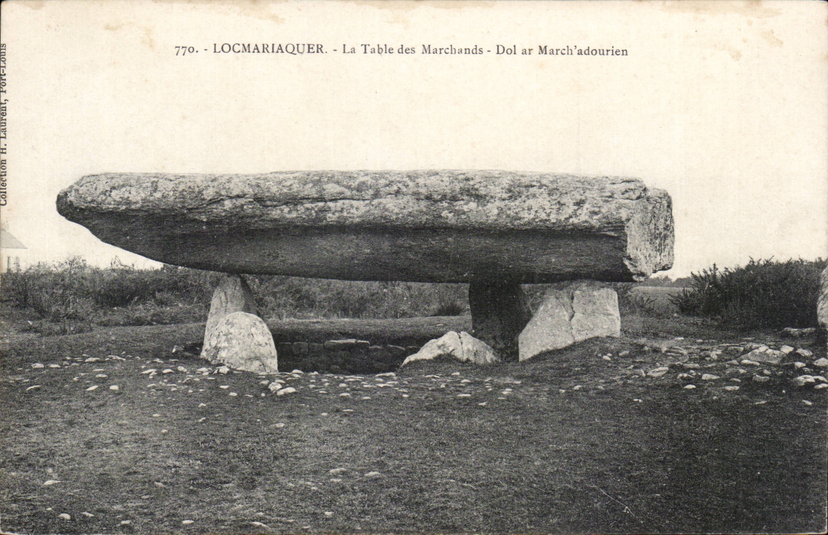 Locmariaquer CPA the table of the merchants rear Fraud March adourien