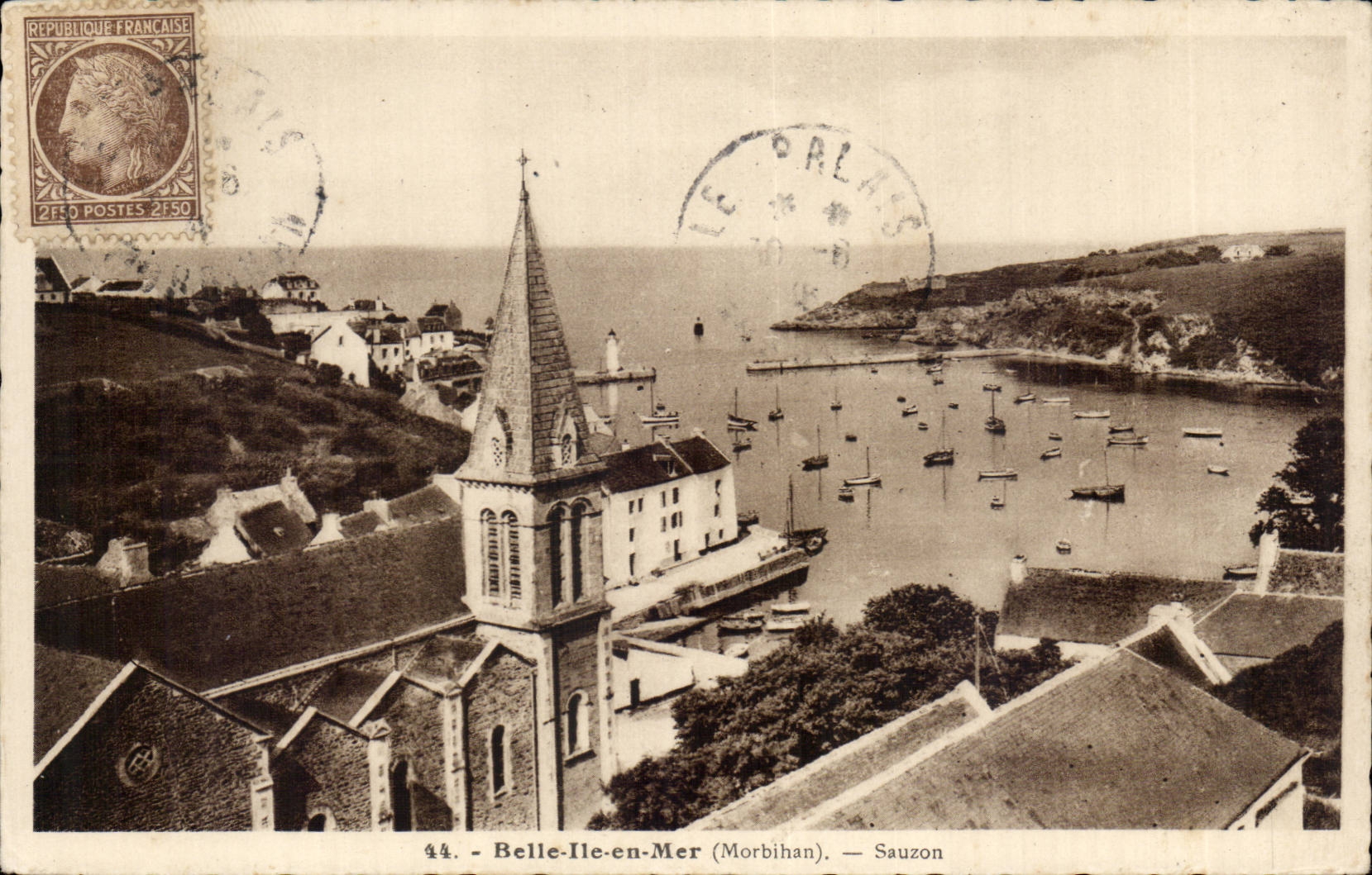 Beautiful Island at sea CPA Sauzon