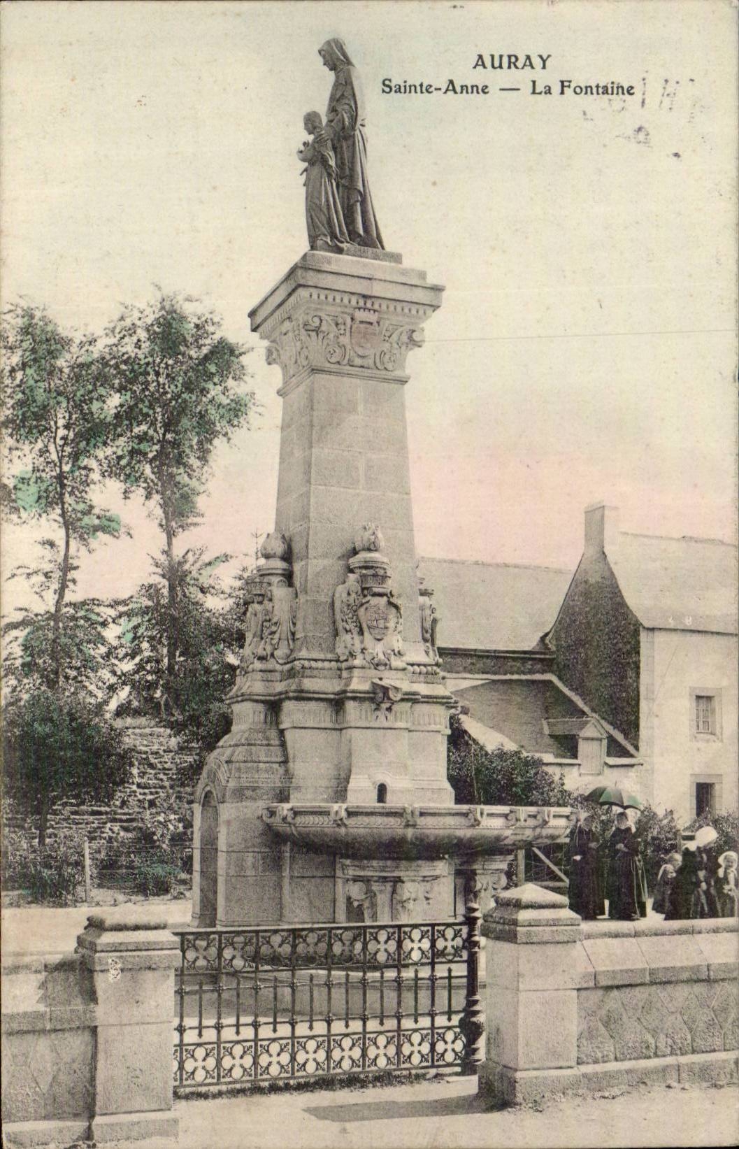 Auray CPA Sainte Anne the fountain