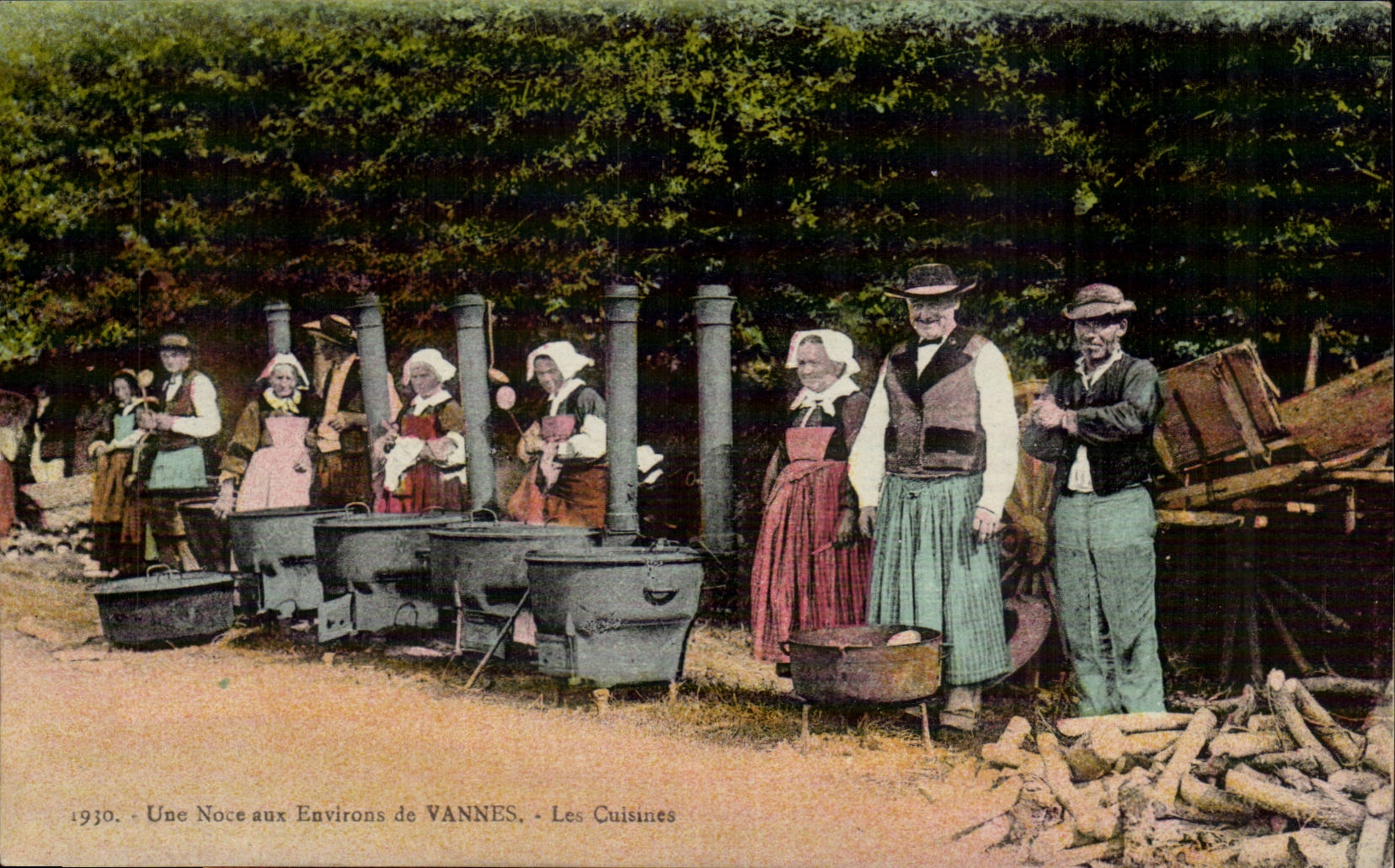 Morbihan CPA a wedding around Valves kitchens TOP