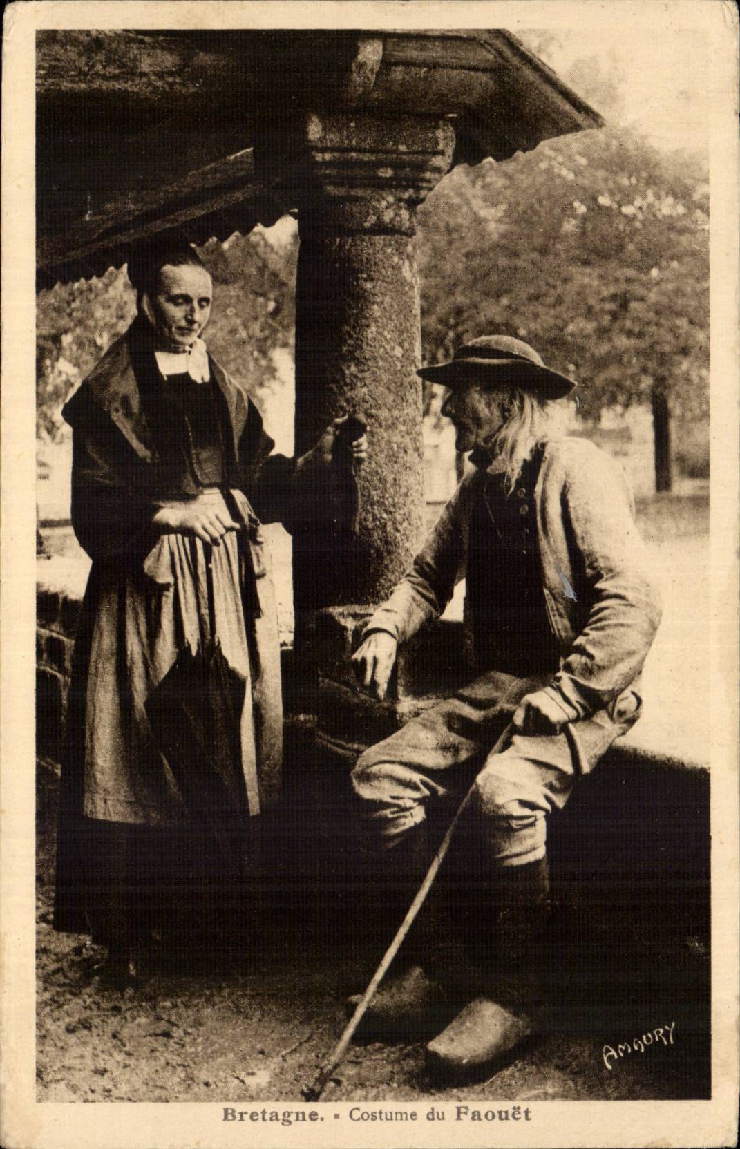 Brittany CPA Costume of Faouet (folklore)